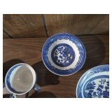 50 pieces Blue Willow Pattern Dinnerware Set old willow alfred meakin england 50 pieces Blue Willow Pattern Dinnerware Set old willow alfred meakin england