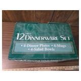 Snowman Holiday 12-Piece Dinnerware Set Snowman Holiday 12-Piece Dinnerware Set