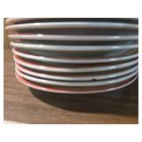 (24) piece Retro Swirl Pattern Dinner Plates Set (24) piece Retro Swirl Pattern Dinner Plates Set