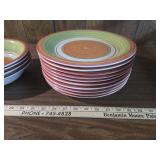 (24) piece Retro Swirl Pattern Dinner Plates Set (24) piece Retro Swirl Pattern Dinner Plates Set