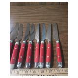 Red Handle Flatware Set Red Handle Flatware Set
