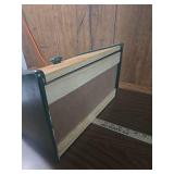 Wood bread box with Green trim Wood bread box with Green trim