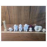 White Cherub Figurine Collection with Candlestick White Cherub Figurine Collection with Candlestick
