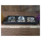 Oak Wood Jewelry Box with Glass Candle Display Oak Wood Jewelry Box with Glass Candle Display