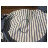 Cotton Striped Tote with Buffalo Check Accessories Cotton Striped Tote with Buffalo Check Accessories