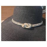 Set of Three Straw Sun Hats with Decorative Bands Set of Three Straw Sun Hats with Decorative Bands