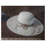 Set of Three Straw Sun Hats with Decorative Bands Set of Three Straw Sun Hats with Decorative Bands