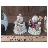 Winter Snowman Figurine Collection Winter Snowman Figurine Collection