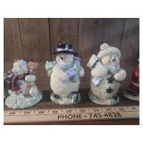 Winter Snowman Figurine Collection Winter Snowman Figurine Collection