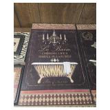 Le Bain French Bathroom Wall Art Set Le Bain French Bathroom Wall Art Set