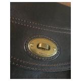 Hurley Black Leather Handbag Set Hurley Black Leather Handbag Set