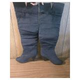 Black Suede Over-Knee Boots Black Suede Over-Knee Boots