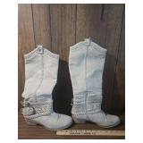 Women's Tall Riding Boots with Lace Detail Women's Tall Riding Boots with Lace Detail