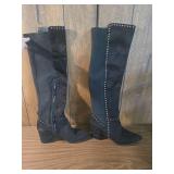 Studded Over-the-Knee Suede Boots Studded Over-the-Knee Suede Boots