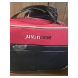 Justin Case Red and Black Sports Equipment Bag Justin Case Red and Black Sports Equipment Bag