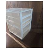 4-Drawer Plastic Storage Cart with Wheels 4-Drawer Plastic Storage Cart with Wheels