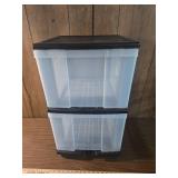 2-Drawer Rolling Storage Cart with Wheels 2-Drawer Rolling Storage Cart with Wheels