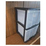 2-Drawer Rolling Storage Cart with Wheels 2-Drawer Rolling Storage Cart with Wheels