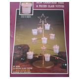 Mexican Iron Christmas Tree with Glass Votives Mexican Iron Christmas Tree with Glass Votives