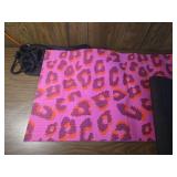 Pink Leopard Print Exercise Mat Pink Leopard Print Exercise Mat