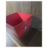 Red Holiday Gift Basket Container Red Holiday Gift Basket Container