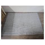 Gray and White Checkered Cotton Area Rug Gray and White Checkered Cotton Area Rug