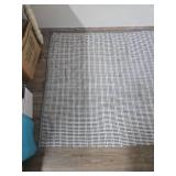 Gray and White Checkered Cotton Area Rug Gray and White Checkered Cotton Area Rug