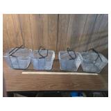 Wire Mesh Shopping Baskets Set Wire Mesh Shopping Baskets Set
