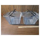 Wire Mesh Shopping Baskets Set Wire Mesh Shopping Baskets Set