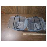 Wire Mesh Shopping Baskets Set Wire Mesh Shopping Baskets Set