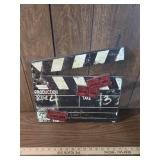 Movie Production Slate Board with Cinema Tickets Movie Production Slate Board with Cinema Tickets