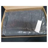 Rejork Men's Long Winter Coat Hooded Warm Quilted Jacket Water-resistant Cold Weather Parka Grey L - Retail $60