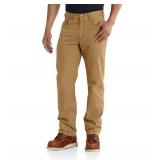 Carhartt Men's Relaxed Straight Rigby Pant, Hickory, W35 x L34 - Retail $55