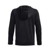 Under Armour Boys ArmourFleece Full Zip Hoodie, (001) Black / / Black, Youth Medium - Retail: $32