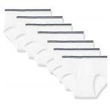 Amazon Essentials Men's 7-Pack Tag-Free Briefs, White, X-Large