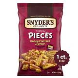 2 pk Snyders PRETZEL PIECES, HONEY, MUSTARD & ONION 8 Oz Bag