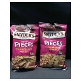 2 pk Snyders PRETZEL PIECES, HONEY, MUSTARD & ONION 8 Oz Bag