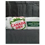 Canada Dry Caffeine Free Zero Sugar Ginger Ale Soda Pop  12 fl oz  12 Pack Cans