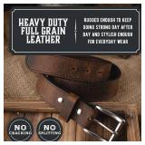 The Baron Leather Belt for Men | Made In USA | Men's Full Grain Leather Belt size 34 - Retail: $60