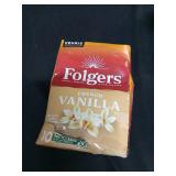 Folgers French Vanilla Artificially Flavored Coffee, Keurig K-Cup Pods, 10 Count Box