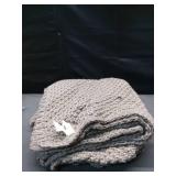 Oversized Recycled Knit Throw Blanket Gray - Threshold - Retail: $35