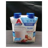 Atkins STRAWBERRY SHAKE Meal Replacement Shakes 4 11 Oz CARTONS