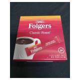 Folgers Medium Roast Instant Coffee 24 Packets