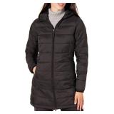 Amazon Essentials Women's Lightweight Water-Resistant Packable Hooded Puffer Coat (Available in Plus Size), Black, XX-Large - Retail: $41
