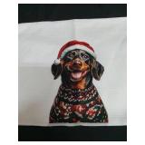 Cabana Bro Christmas Dachshund Kitchen Towels, Christmas Funny Dachshund Gifts for Women, Dachshunds Hand Towels for Kitchen Decor, Funny Dogs Dish Towel for Bathroom Decor, 16x24 Inch (STOCK PHOTO NO