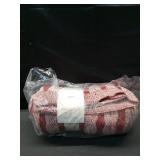50\'x60\' Twisted Cable Throw Blanket Burgundy and Cream - Threshold designed with Studio McGee - Retail: $30