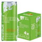 Red Bull Summer Edition Energy Drink  Curuba Elderflower  80mg Caffeine  8.4 fl oz  Pack of 4 Cans - Retail: $11