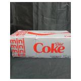 Diet Coke Diet Cola Soda Fridge Pack  7.5 fl oz Mini Cans  10 Pack