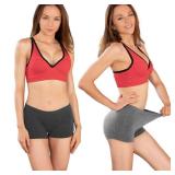 LALESTE Women's Boyshort Underwear Full Coverage Seamless Panties Soft Stretch Boxer Briefs 5 Packs size medium - Retail: $20