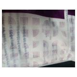 jinchan Boho Kitchen Curtains Linen Tier Curtains 45 Inches Bohemian Cafe Small Drapes Striped Mudcloth Farmhouse for Bathroom RV Camper Light Filtering Rod Pocket 2 Panels Black on Beige - Retail: $2